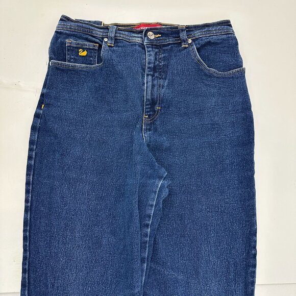 Gloria Vanderbilt Straight Leg Women's size 14 Dark Wash Blue Denim jeans - Picture 2 of 4